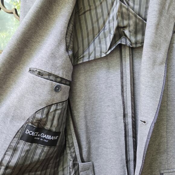 Dolce & Gabbana Men Y2K Academia Preppy Old Money Sport Coat IT 50 Made in Italy - Picture 7 of 12